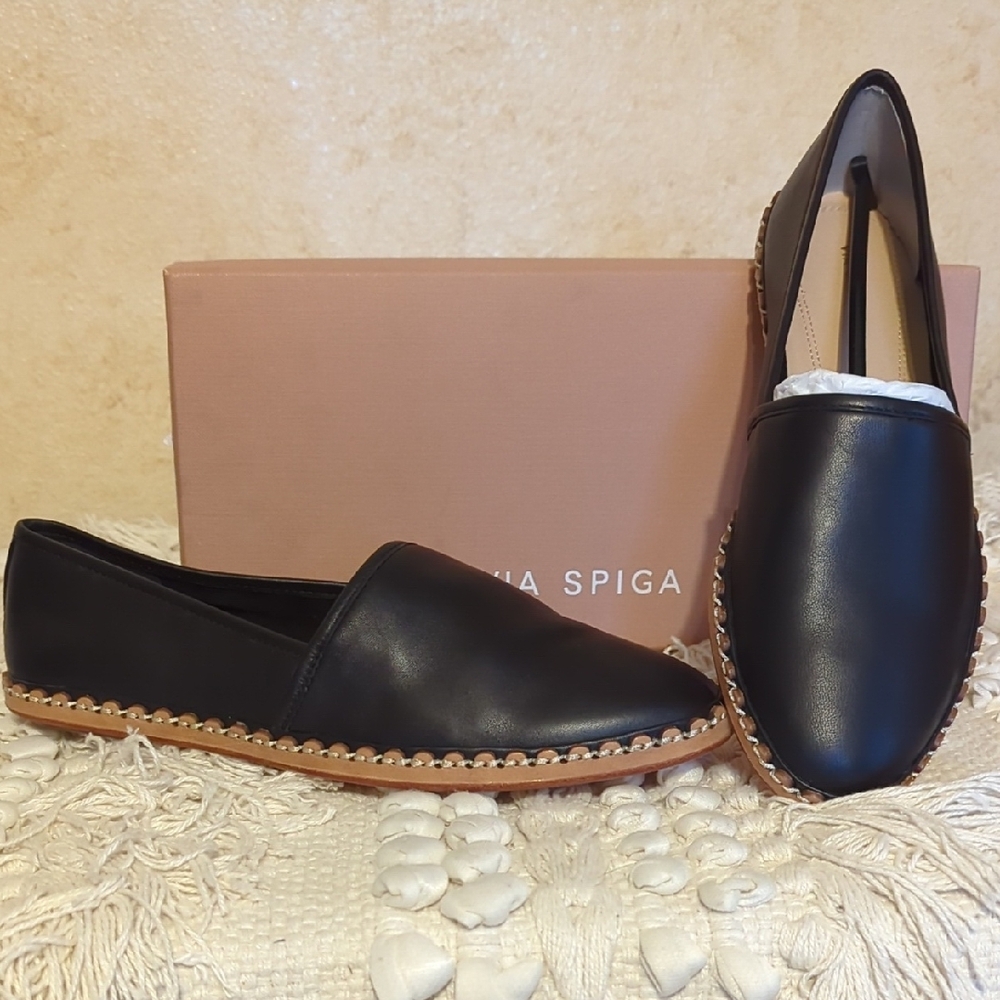 Via Spiga NIB LEATHER Slip-Ons 7.5
